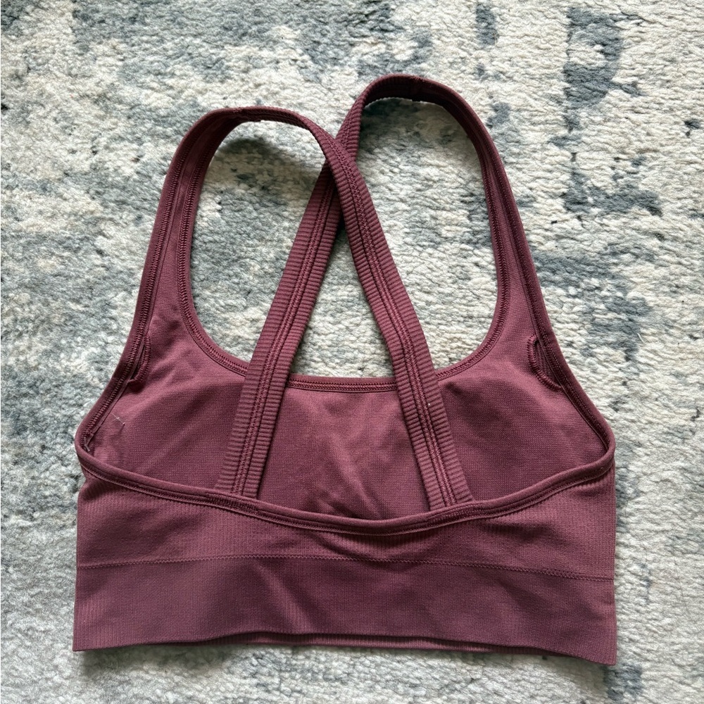 NWOT! Athleta Aurora scoop bra size XS, Mauve Pink - Picture 4 of 6